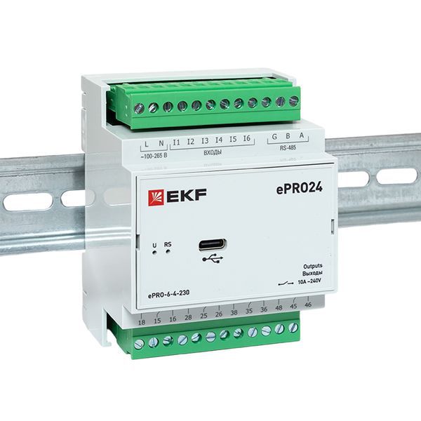  Модуль расширения ePRO удаленного управления 6вх/4вых 230В PROxima EKF ePRO-6-4-230 фото в каталоге от BTSprom.by