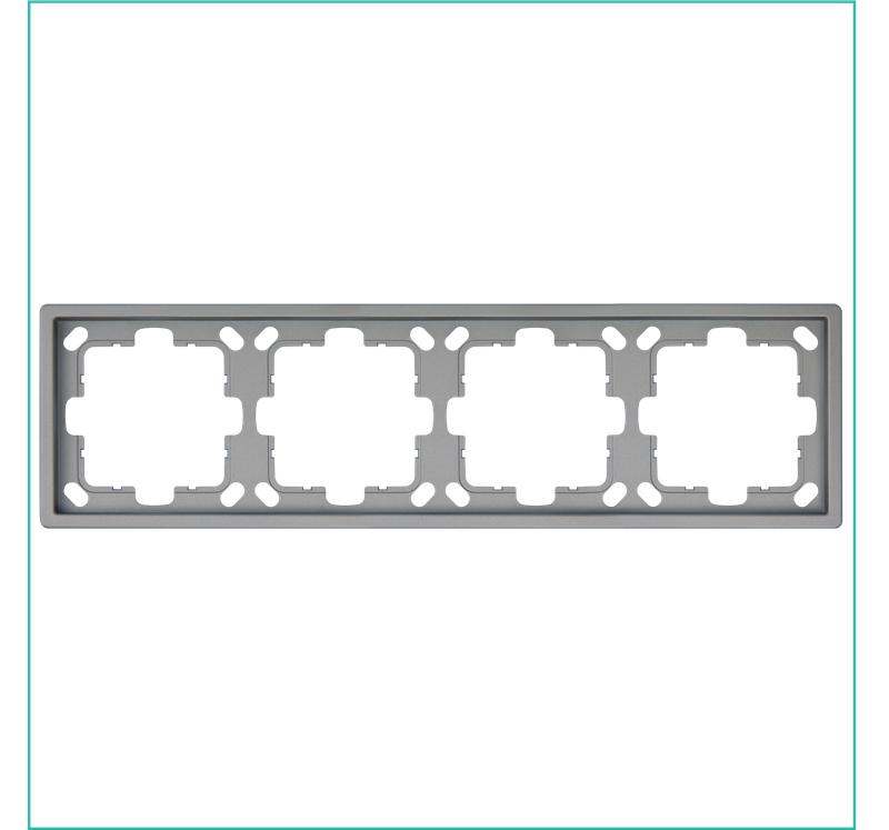 рамка 4-м сп fd никель jasmart fd1004ni от BTSprom.by