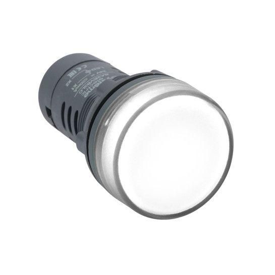 лампа светосигнальная sb7 d22мм 24в dc бел. моноблочная se sb7ev07bp от BTSprom.by