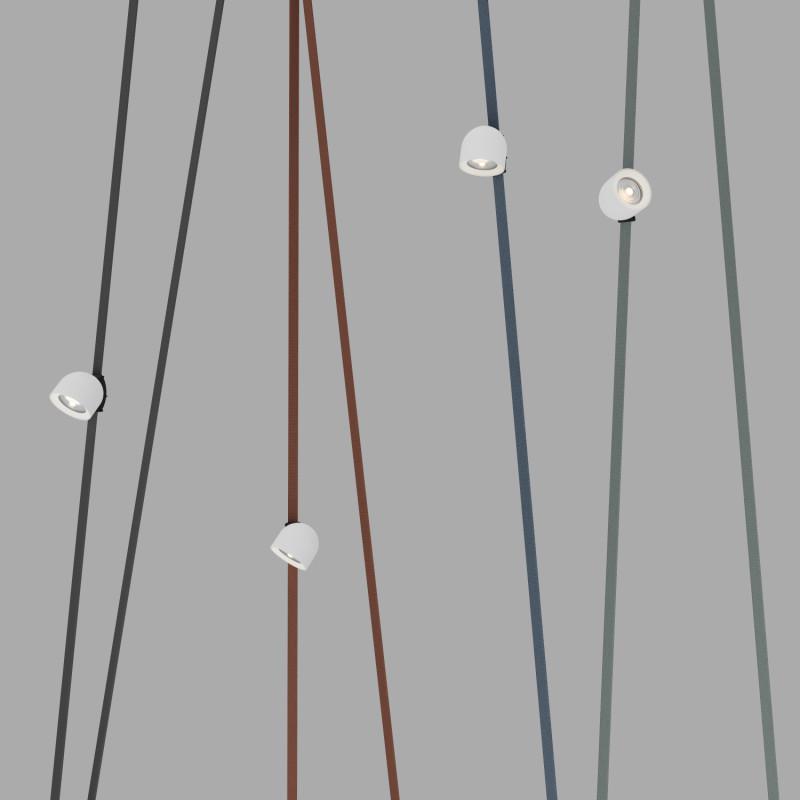  Светильник для трека-ремня Belty Spot 12Вт 4000К IP20 48В DC 100х107мм RA90 38град. поворотн. со светодиодом алюм. бел. с черн. DENKIRS 723150 фото в каталоге от BTSprom.by