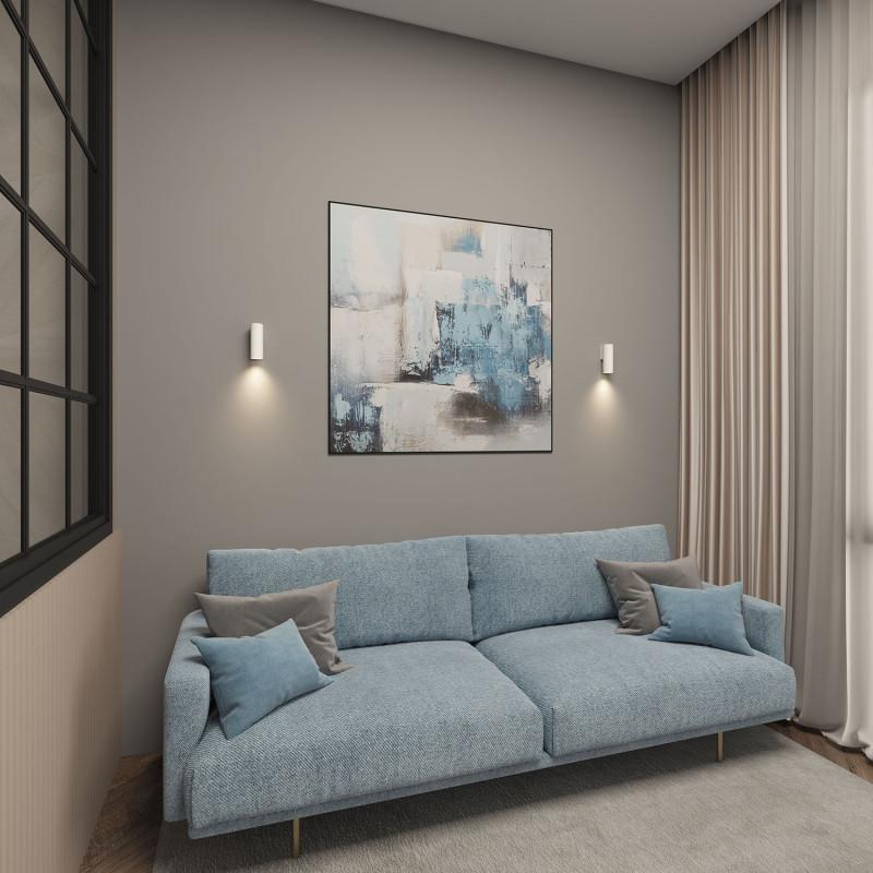  Светильник 15Вт GU10 IP20 LED настен. алюм. бел. DENKIRS 723091 фото в каталоге от BTSprom.by