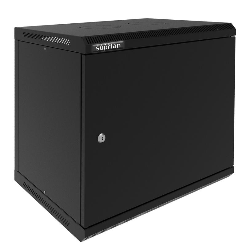 шкаф телекоммуникационный настенный твс-12u-600-450-мр-9005 suprlan 05-2124-b от BTSprom.by