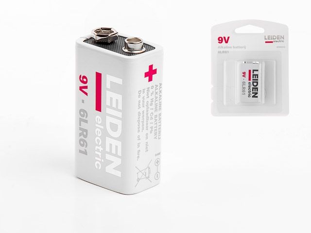 батарейка 6lr61 (6lf22) 9v alkaline 1шт. leiden electric (крона) 808003 от BTSprom.by