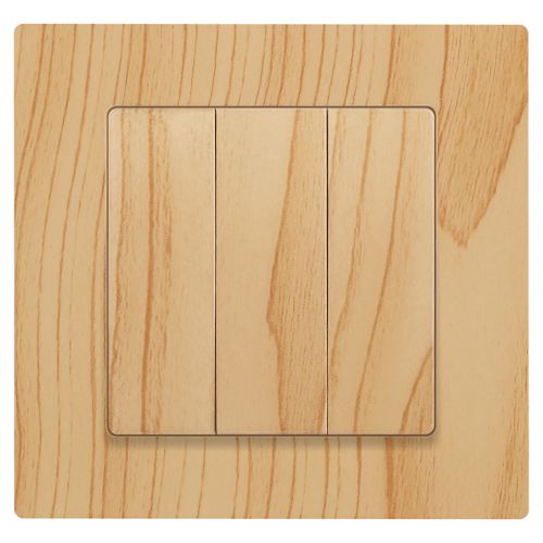  Выключатель 3-кл. СП Accent 6-106-11 10А IP20 250В AL/CU сосна Intro Б0063552 фото в каталоге от BTSprom.by