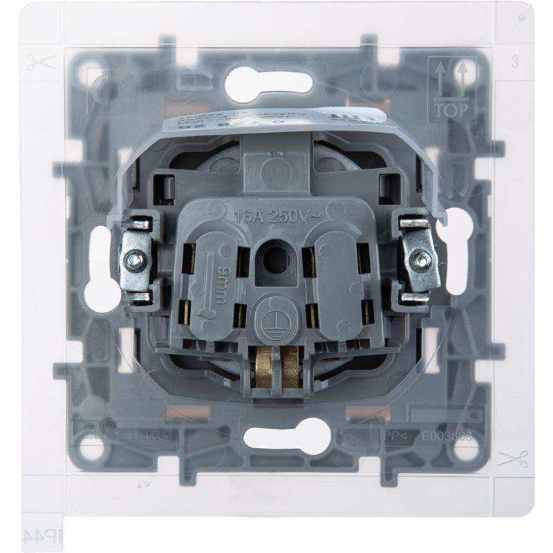  Розетка 1-м СП Etika 16А IP44 250В с заземл. со шторками с защ. крышкой безвинтов. зажимы антрацит IEK 672626 фото в каталоге от BTSprom.by