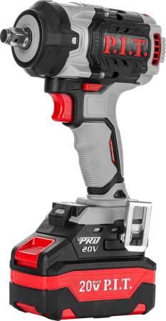гайковерт аккумуляторный бесщеточный impact 20в 600нм 1/2дюйм 3 скорости 0-2800уд/мин 2х4а.ч p.i.t. piw20h-600a/2 от BTSprom.by