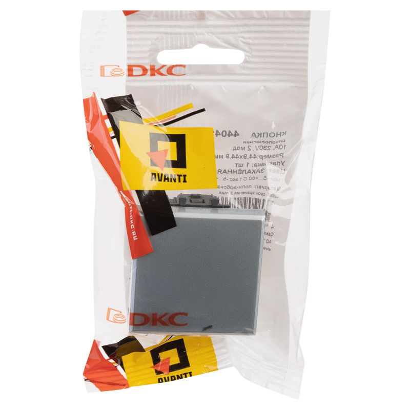  Кнопка 1-кл. 2мод. Avanti "Закаленная сталь" DKC 4404152 фото в каталоге от BTSprom.by