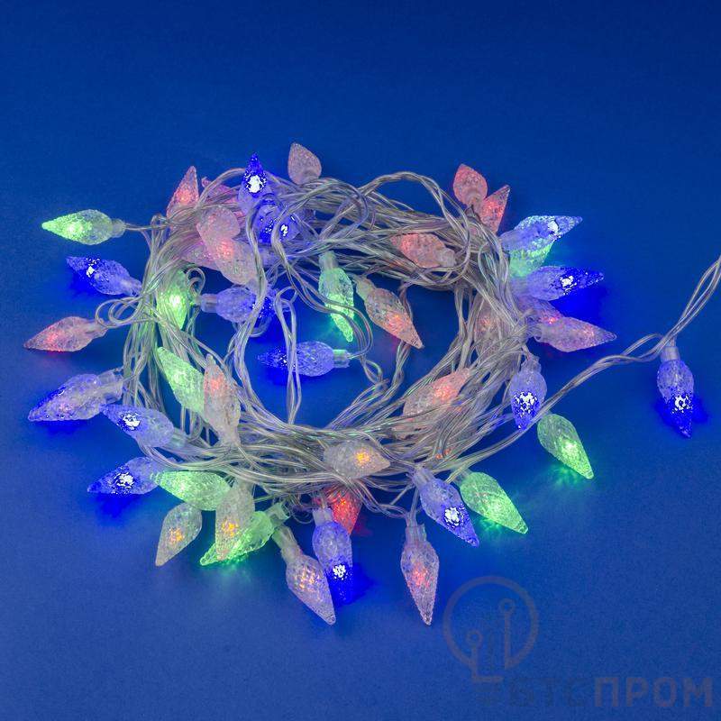  Гирлянда LED "Шишки-1" ULD-S0500-050/DTA MULTI IP20 PINE CONES-1 5м 50 диодов разноцвет. свет провод прозр. Uniel UL-00007194 фото в каталоге от BTSprom.by