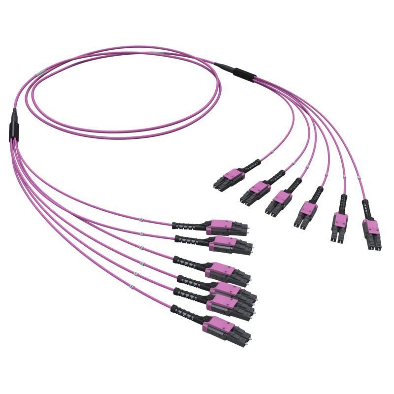 сборка оптическая разветвительная 12ов 50/125 om4 6хlc duplex uniboot/6хlc duplex uniboot 10м dkc rnfll12410 от BTSprom.by