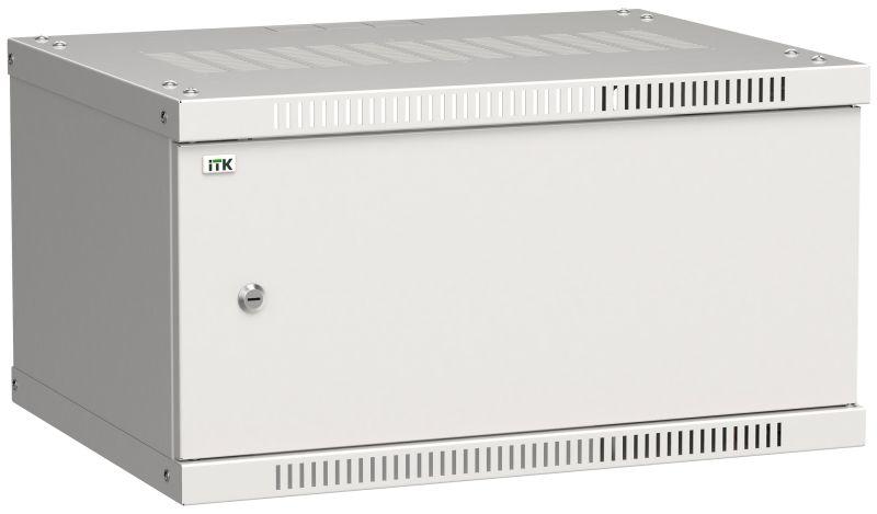 шкаф linea we 6u 600x450мм дверь металл сер. itk lwe3-06u64-mf от BTSprom.by