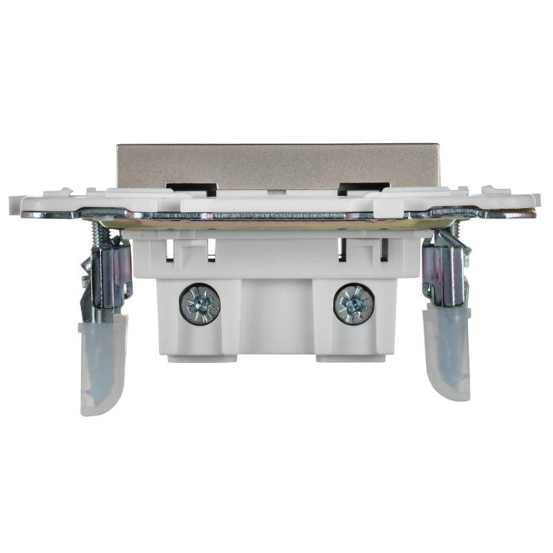  Розетка SKANDY 10А без заземл. без защ. шторок SK-R02Sh шампань IEK SK-R10-10-K37 фото в каталоге от BTSprom.by