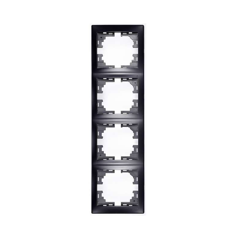 рамка 4-м mira вертикал. без вставки черн. бархат lezard 701-4200-154 от BTSprom.by рамка 4-м mira вертикал. без вставки черн. бархат lezard 701-4200-154 от BTSprom.by