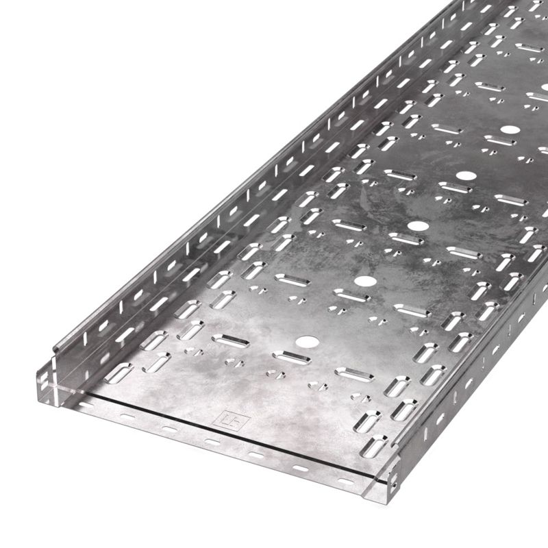 Лоток листовой перфорированный 400х50 L3000 сталь 1мм Стандарт Промрукав PR16.0014 от BTSprom.by
