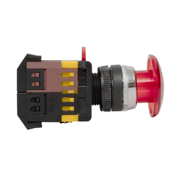  Кнопка "Грибок" AELA-22 NO+NC 220В с подсветкой красн. PROxima EKF pbn-aela-1r-220 фото в каталоге от BTSprom.by