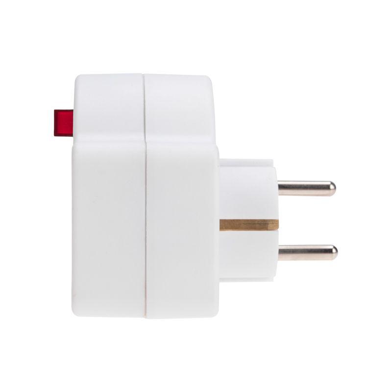  Разветвитель 3-м 16А + 2х2.5А с выключателем с заземл. защ. шторки бел. Rexant 11-1086 фото в каталоге от BTSprom.by