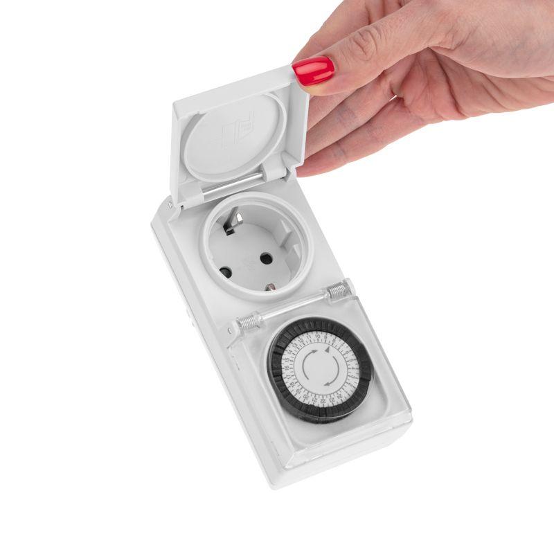  Розетка с механическим таймером в защитном корпусе RX-23 IP44 Rexant 11-6003 фото в каталоге от BTSprom.by