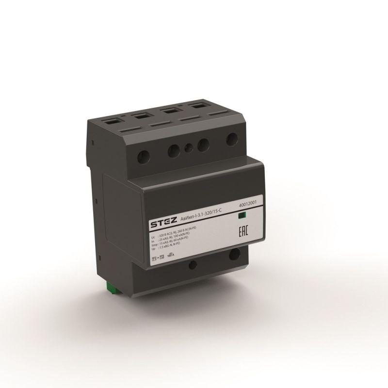 устройство защиты от импульсных напряжений класса 1+2 1 фаза n pe авимп-i-1.1-320/25-с стэз 40011003 от BTSprom.by