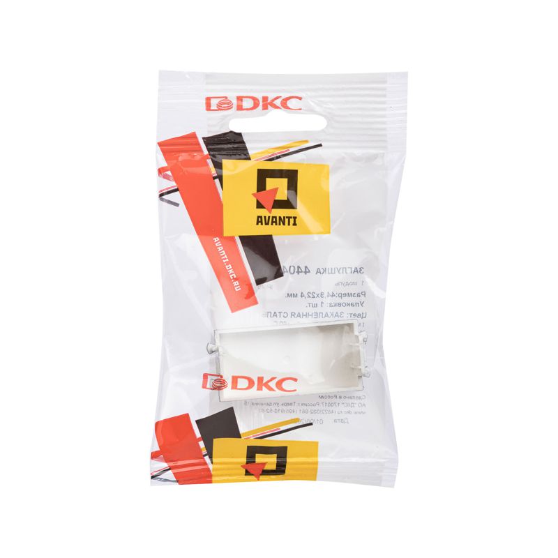  Заглушка 1мод. Avanti "Закаленная сталь" модульная DKC 4404991 фото в каталоге от BTSprom.by