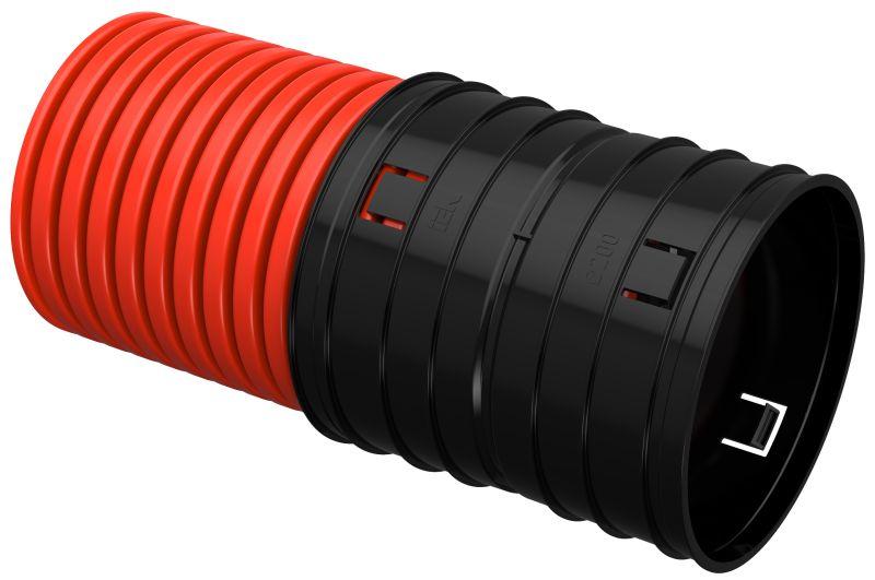 труба гофрированная двустенная пнд жесткая d200мм (уп.6м) elasta iek ea-tg13-2-1-2-200-006-k04 от BTSprom.by