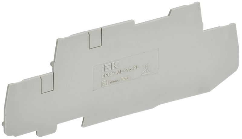 заглушка торцевая для клеммы cp-ml 2 уровневой с ножевым размыкателем 2.5кв.мм armafix сер. iek af-ct10-01-2-k01-002-zgl от BTSprom.by