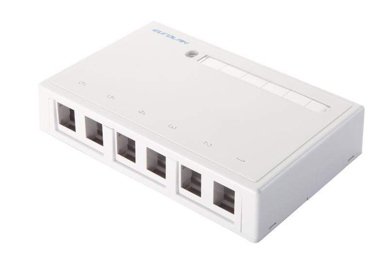 коробка настенная 6-порт. бел. eurolan 12b-00-06wt от BTSprom.by