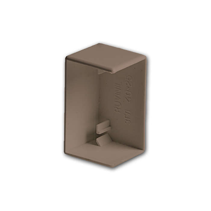 заглушка для кабель-канала ркк 40х40 корич. ruvinil згл-40х40-к от BTSprom.by