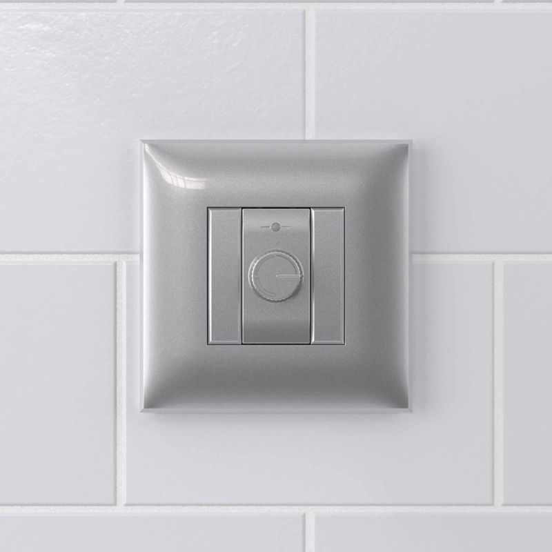  Диммер поворотный СП Avanti "Закаленная сталь" DKC 4404133 фото в каталоге от BTSprom.by