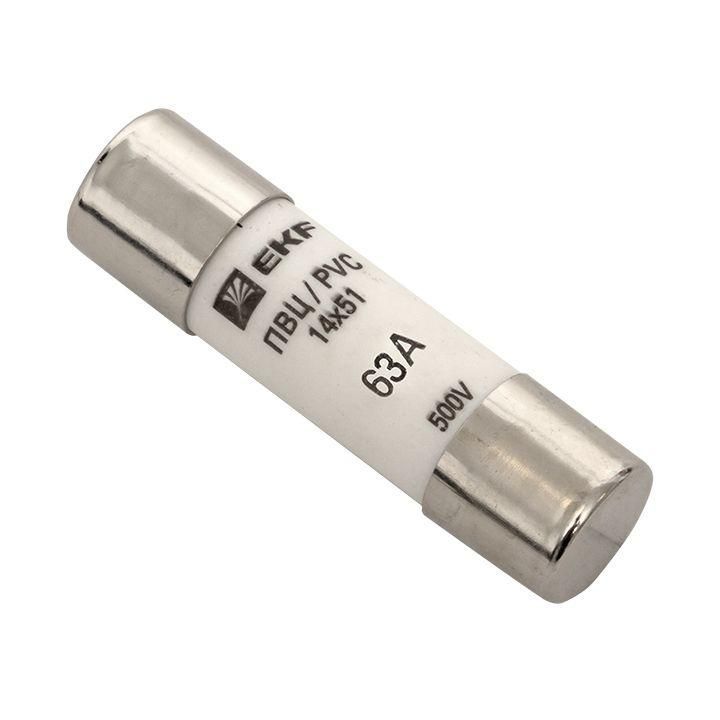вставка плавкая цилиндрическая пвц 14х51 63а ekf pvc-14x51-63 от BTSprom.by