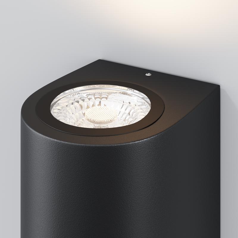  Светильник Slat 2х10Вт GU10 IP54 бра настен. Maytoni O044WL-02B фото в каталоге от BTSprom.by