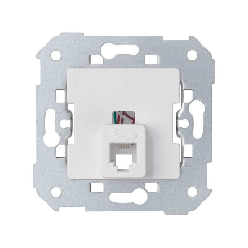 розетка телефонная сп simon 88 rj11 6 контакт. для коннектора механизм бел. simon 75480-30 от BTSprom.by