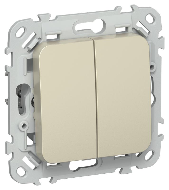 выключатель жалюзи сп flite вж52-2-0-флш 10а механизм шампань iek fi-v15-0-10-1-k37 от BTSprom.by