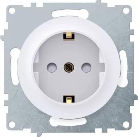 розетка 1-м сп florence 16а ip20 с заземл. защ. шторки винтов. клеммы механизм бел. (1e10101300) onekeyelectro 2172764 от BTSprom.by