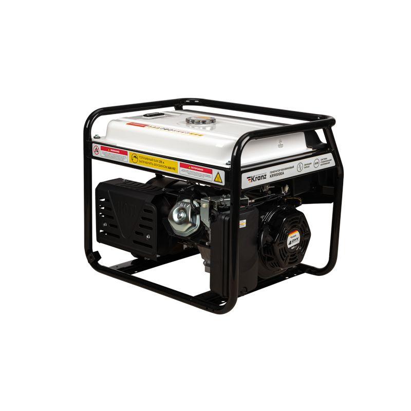  Генератор бензиновый KR9000EA 9.0кВт 230В 25л коннектор автоматики электростартер KRANZ KR-16-1138 фото в каталоге от BTSprom.by