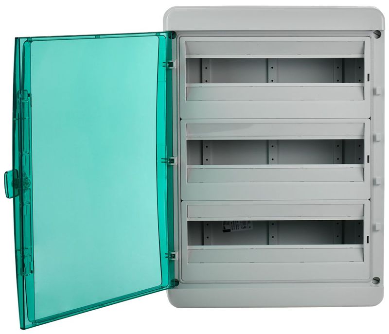  Корпус КМПн-54 TEKFOR IP65 зел. прозр. дверь пластик. IEK TF5-KP72-N-54-65-K03-K06 фото в каталоге от BTSprom.by