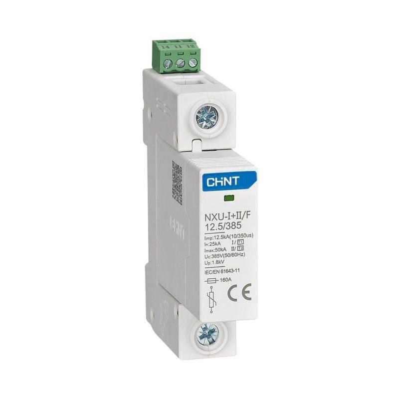 ограничитель импульсных перенапряжений nxu-i+ii/f 1p in=25ка uc=385в im=50ка (r) chint 308613 от BTSprom.by