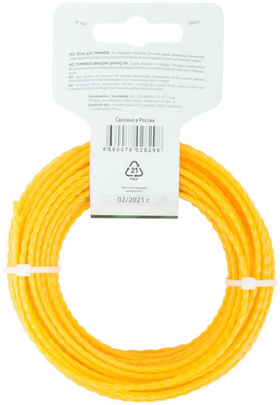  Леска для садовых триммеров крученая "Квадрат" 2.4ммх15м FIT 78026 фото в каталоге от BTSprom.by