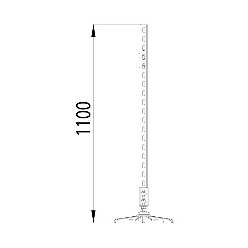  Конструкция опорная для горизонт. прямоугол. воздуховодов и метал. лотков кабеленесущих систем TECHNORAPTOR FOOT 1500х1000 HD КМ TR0289 фото в каталоге от BTSprom.by