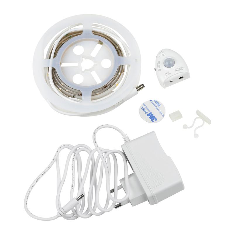 комплект светодиодной ленты uls-r01-3вт/4000k/1.2m/dim sensor smart light на самоклеящейся основе 1.2м адаптер 6вт uniel ul-00004447 от BTSprom.by