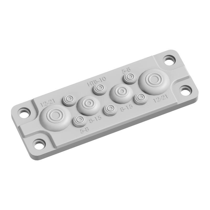 ввод кабельный fl13 пластик v0 ul94 ip55 +130 - 40град.c (10 отв.) dkc r5htb10 от BTSprom.by