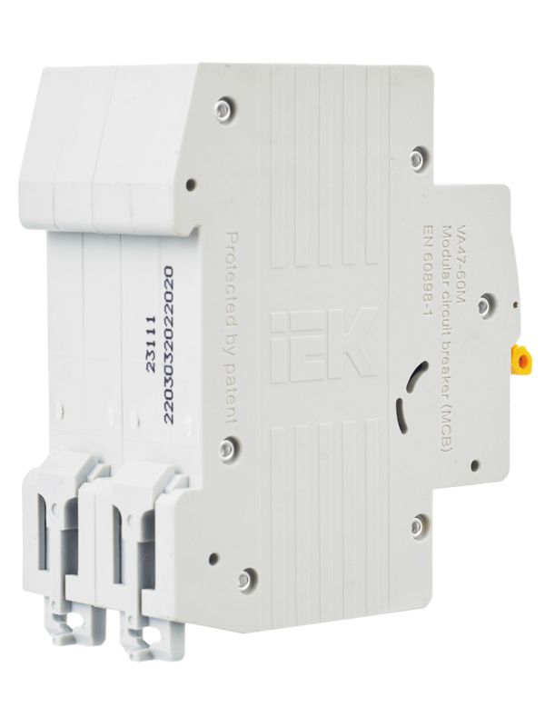  Выключатель автоматический модульный 2п C 20А 6кА ВА47-60M KARAT IEK MVA31-2-020-C фото в каталоге от BTSprom.by