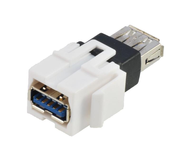 модуль usb keystone 3.0 тип a бел. eurolan 16b-us-03wt от BTSprom.by