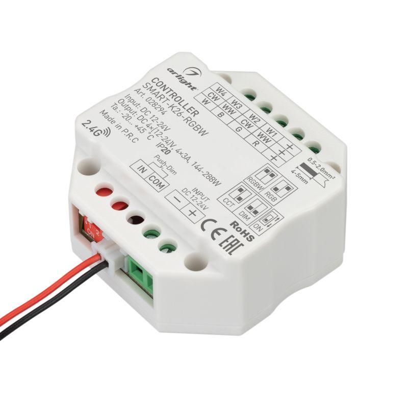 контроллер smart-k26-rgbw 12-24в 4х3а 2.4g ip20 пластик. arlight 028294 от BTSprom.by