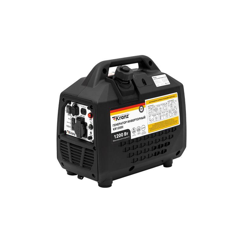 генератор инверторный kr1200i 1.2квт 230в 2л закрытый корпус ручной старт kranz kr-16-1145 от BTSprom.by