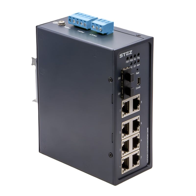 коммутатор промышленный stez3108-2gsfp стэз 70110002 от BTSprom.by