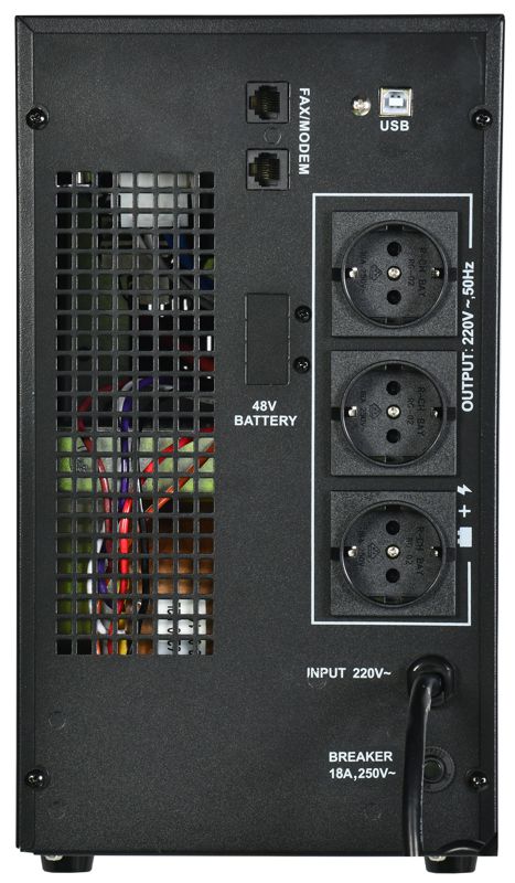  Источник бесперебойного питания ELECTRA LT 3кВА/2.4кВт с АКБ 4х9А.ч USB Schuko ITK ELT-3000VA-1-004-S фото в каталоге от BTSprom.by