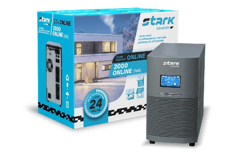источник бесперебойного питания (ибп) 48в 16а 2000ва 2000 online stark country от BTSprom.by