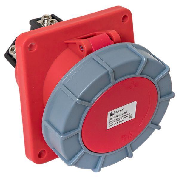  Розетка стационарная внутренняя угловая 4442 3Р+РЕ 125А 380В IP67 PROxima EKF ps-4442-125-380 фото в каталоге от BTSprom.by