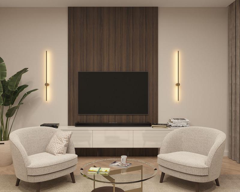  Бра 12Вт 3000К IP20 1000мм матов. зол. DENKIRS 712869 фото в каталоге от BTSprom.by