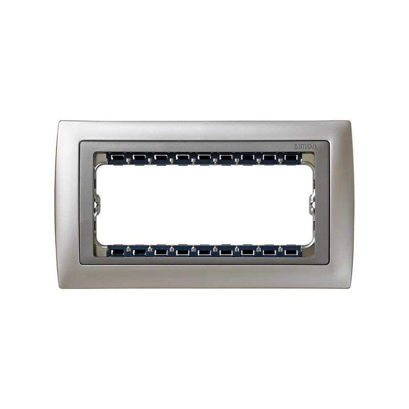 рамка 5мод. simon82 centralizations узкая с суппортом алюм./алюм. simon 82954-33 от BTSprom.by рамка 5мод. simon82 centralizations узкая с суппортом алюм./алюм. simon 82954-33 от BTSprom.by