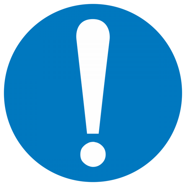 знак m 11 "общийзнак (прочие предписания)" ф200мм пластик ekf pn-m-11 от BTSprom.by